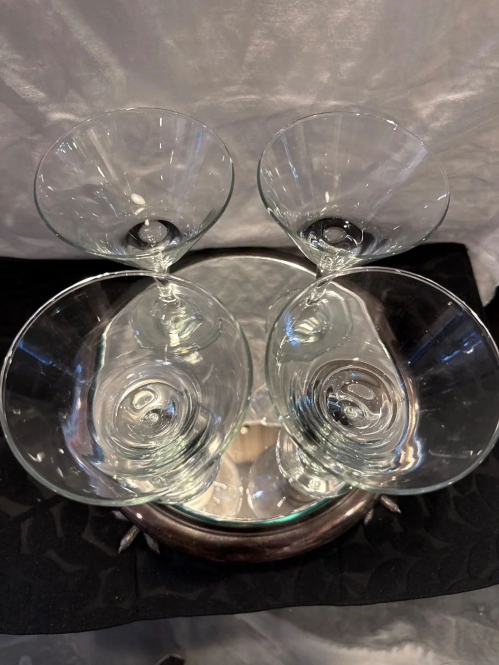 Set of 4  Vintage Libbey embassy Martini glasses